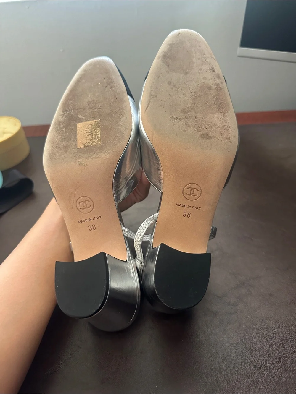 CHANEL slingback heels